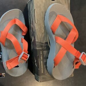 Chaco Sandals with Vibrant Orange Straps